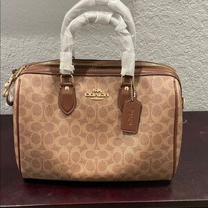COACH Large Rowan Satchel with Gold Hardware